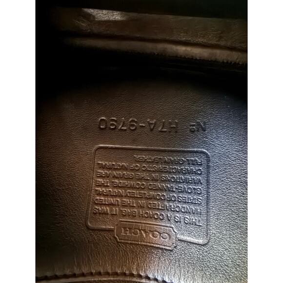 Vintage Coach Small Navy Blue City Bag with Coach Hang Tag - Picture 5 of 9